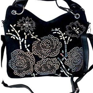 Rainbow rhinestone bling fashion bag